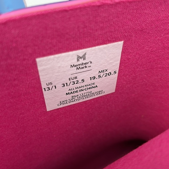 Members Mark Pink Purple Rainbow Unicorn Rain Boots Waterproof Slip On size 13/1 - Picture 8 of 11